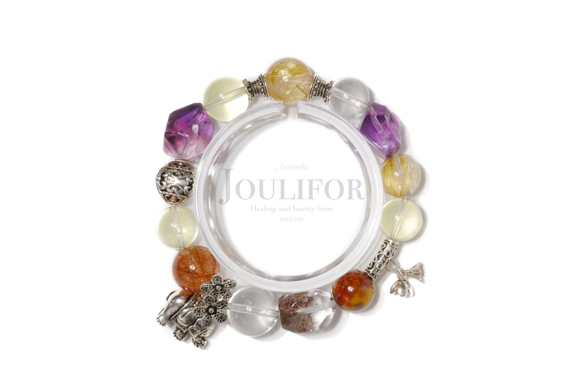 Elephant Crown with Red Phantom Quartz