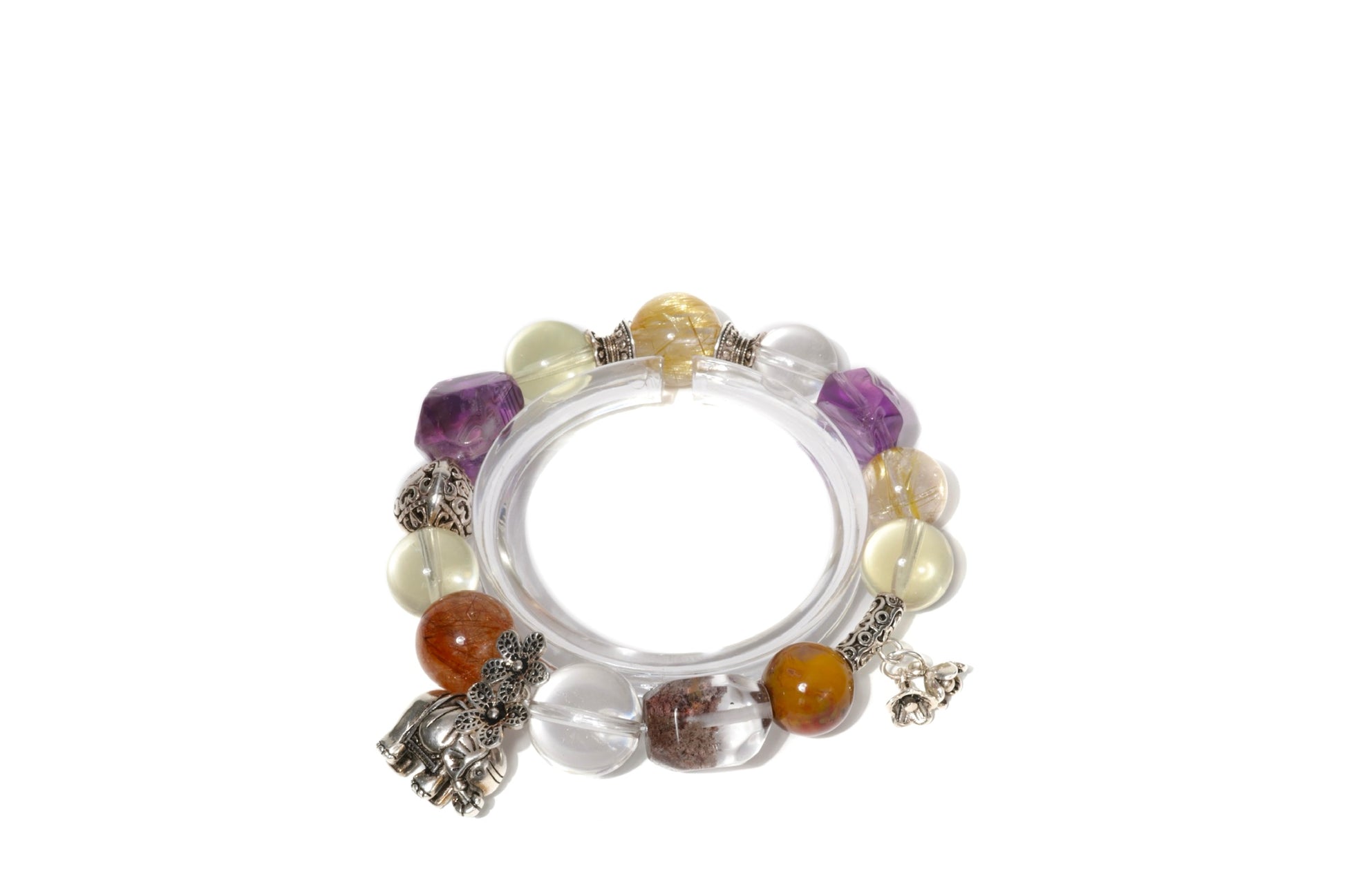 Elephant Crown with Red Phantom Quartz